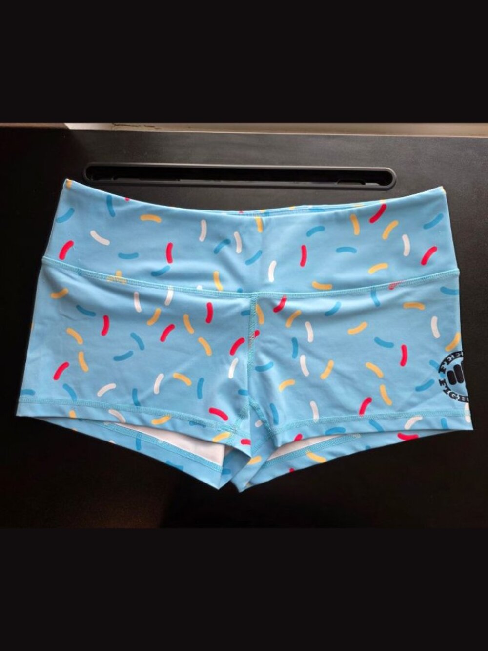 Feed Me Fight Me Blue Sprinkle Shorts - L